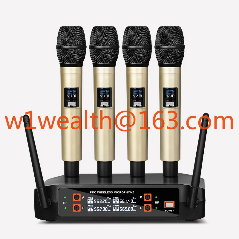 DX4 High Quality Wireless Microphone System Handheld Mic Karaoke Singing Microphone for Speech
DX4 High Quality Wireless Microphone System Handheld Mic Karaoke Singing Microphone for Speech