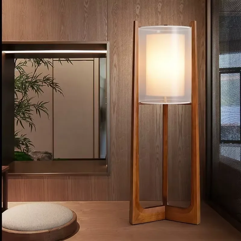 Solid Wood Floor Lamp Nordic Art Simple Modern lamp shade fabri Bedroom Living Room Decor Reading restaurant living room standin
Solid Wood Floor Lamp Nordic Art Simple Modern lamp shade fabri Bedroom Living Room Decor Reading restaurant living room standin