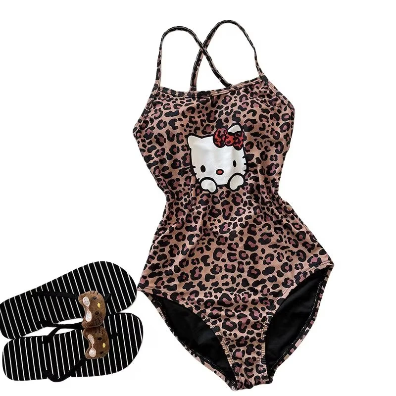 Sanrio Hello Kitty Swimsuit New Style Cartoon Beach Skirt Hot Selling Girls Ins Holiday Gifts Leopard Print Sweet Sling Backless
Sanrio Hello Kitty Swimsuit New Style Cartoon Beach Skirt Hot Selling Girls Ins Holiday Gifts Leopard Print Sweet Sling Backless