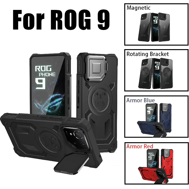 Armor Bracket Phone Case For Asus ROG9 ROG8 Anti-Scratch Full Cover Shell Lens Protection Anti-Drop Funda Black Blue Red
Armor Bracket Phone Case For Asus ROG9 ROG8 Anti-Scratch Full Cover Shell Lens Protection Anti-Drop Funda Black Blue Red