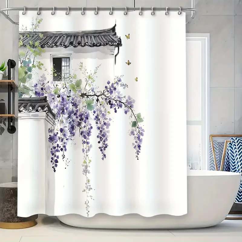 Элегантные декоративные водонепроницаемые шторы фиолетового цвета с традиционным китайским архитектурным дизайном, водонепроницаемые, прочные
Элегантные декоративные водонепроницаемые шторы фиолетового цвета с традиционным китайским архитектурным дизайном, водонепроницаемые, прочные