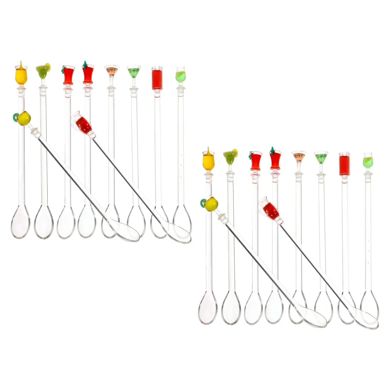 20Pcs Coffee Stirrers Swizzle Sticks Reusable Acrylic Mixing Spoons for Drinks Tea Latte Smoothie Home Office Travel Use Heat
20Pcs Coffee Stirrers Swizzle Sticks Reusable Acrylic Mixing Spoons for Drinks Tea Latte Smoothie Home Office Travel Use Heat