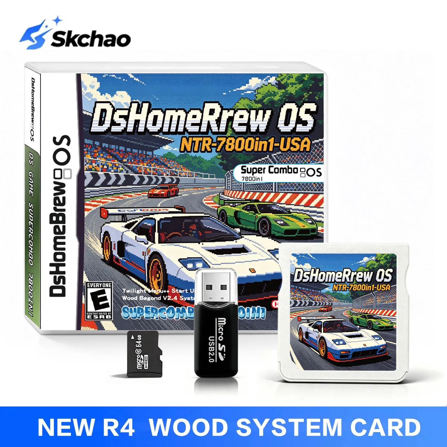 Collection 7800 in 1 Card DsHomeBrew OS Wood System FlashCard For NDS 3DS MD GB GBC FC PCE Vedio Game Card With 64G Memory Card
Collection 7800 in 1 Card DsHomeBrew OS Wood System FlashCard For NDS 3DS MD GB GBC FC PCE Vedio Game Card With 64G Memory Card