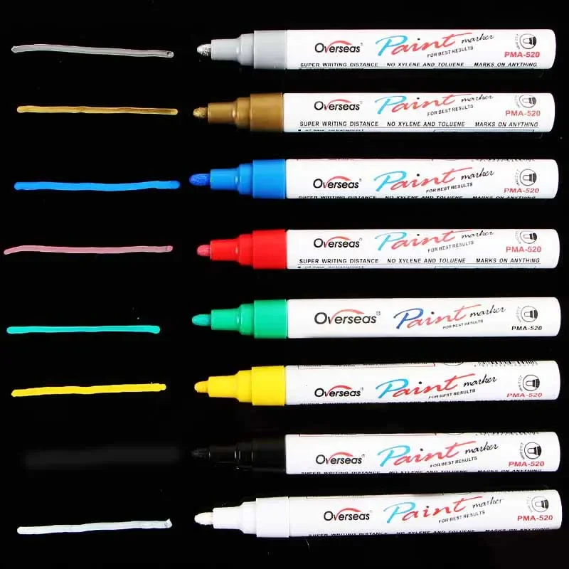 8 Colors Paint Pen Graffiti Tire Repair Art Accessories Paint Brush Marker Pen Stationery Office School Supplies
8 Colors Paint Pen Graffiti Tire Repair Art Accessories Paint Brush Marker Pen Stationery Office School Supplies