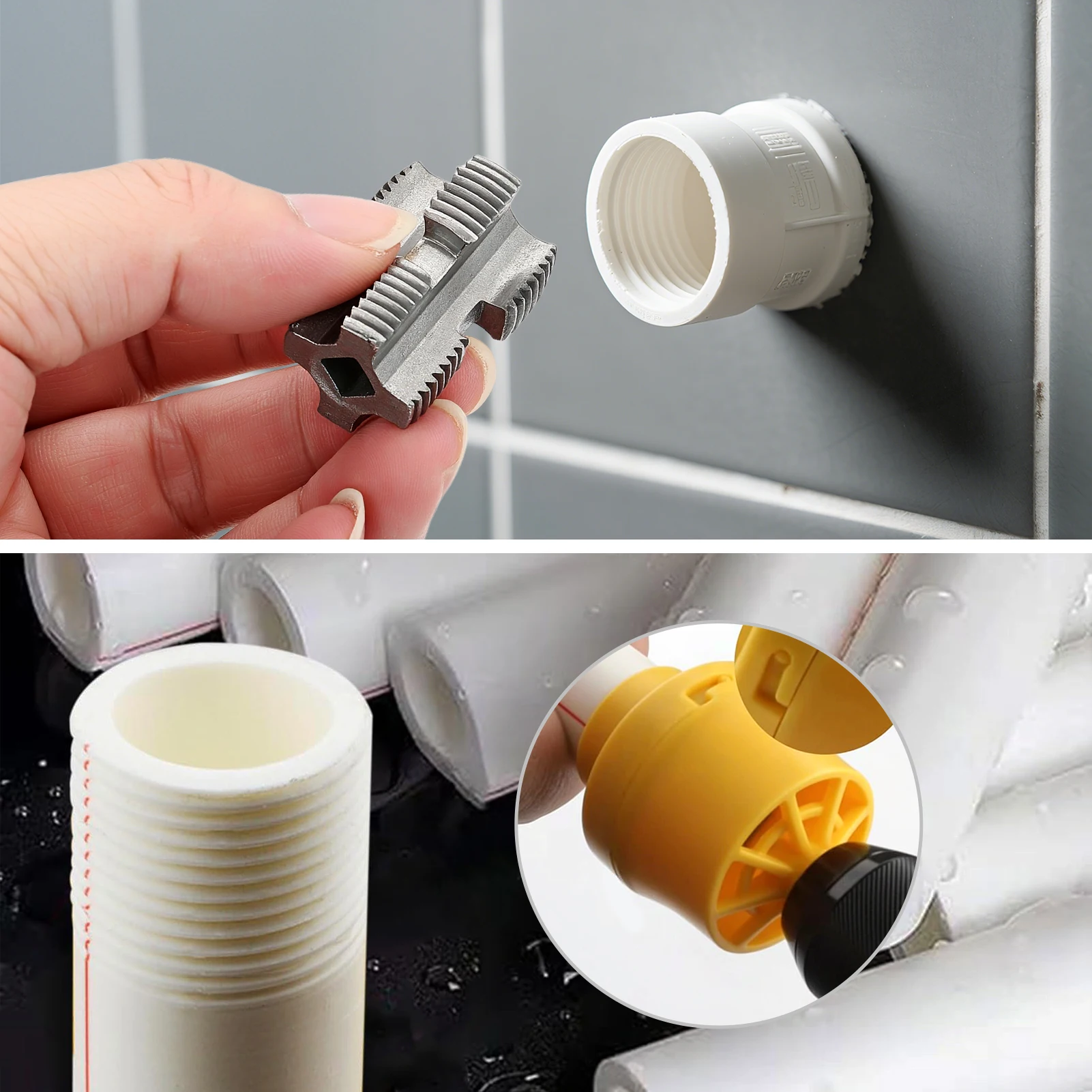 PVC Thread Maker Tool Powerful Electric Drill Modified Water Pipe Threader Suitable for DIY Enthusiast Professional Plumber
PVC Thread Maker Tool Powerful Electric Drill Modified Water Pipe Threader Suitable for DIY Enthusiast Professional Plumber