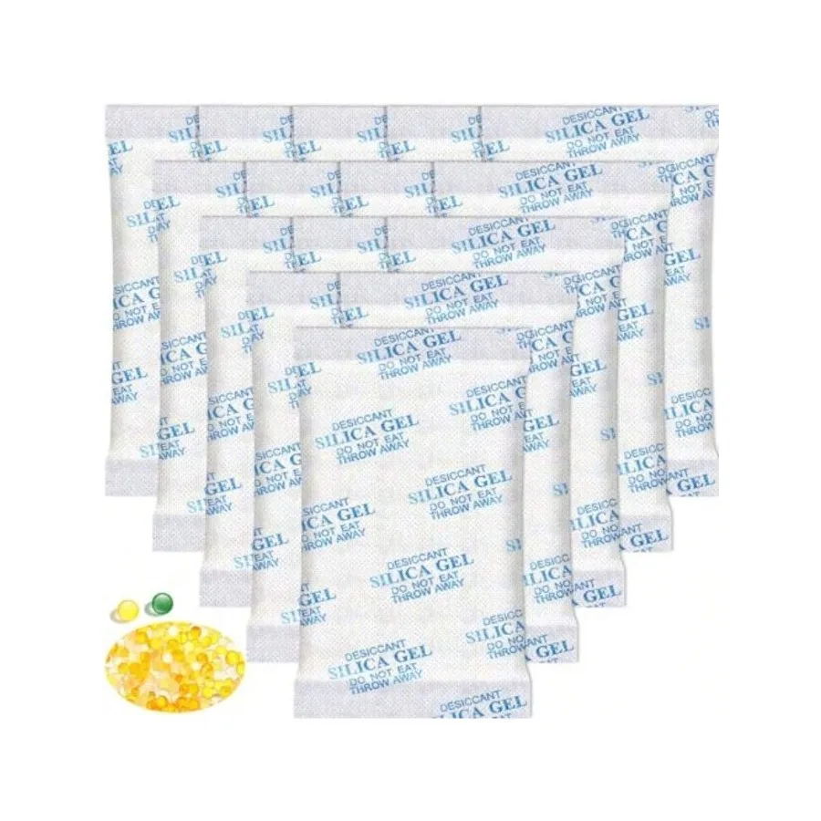 AWYY30 Pcs 50 Gram Silica Gel Packs Moisture Absorbers With Color Indicating Rechargeable Silica Gel Desiccant Packets For Spic
AWYY30 Pcs 50 Gram Silica Gel Packs Moisture Absorbers With Color Indicating Rechargeable Silica Gel Desiccant Packets For Spic