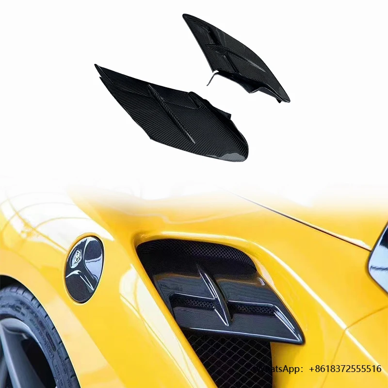 daCarbon Fiber Side Air Intake Cover For Ferrari 488 Car Body Kits Side Parts Intake Flaps Auto Accessories Car Styling CStyle
daCarbon Fiber Side Air Intake Cover For Ferrari 488 Car Body Kits Side Parts Intake Flaps Auto Accessories Car Styling CStyle