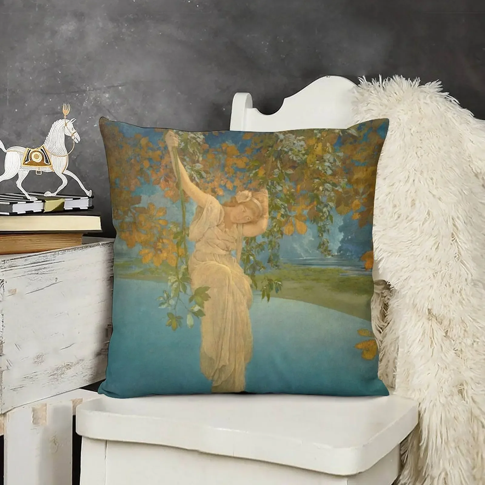 Maxfield Parrish. Daydreams_girl on a swing. Throw Pillow ornamental pillows Pillowcase Cushion Christmas Pillow Cases pillow
Maxfield Parrish. Daydreams_girl on a swing. Throw Pillow ornamental pillows Pillowcase Cushion Christmas Pillow Cases pillow