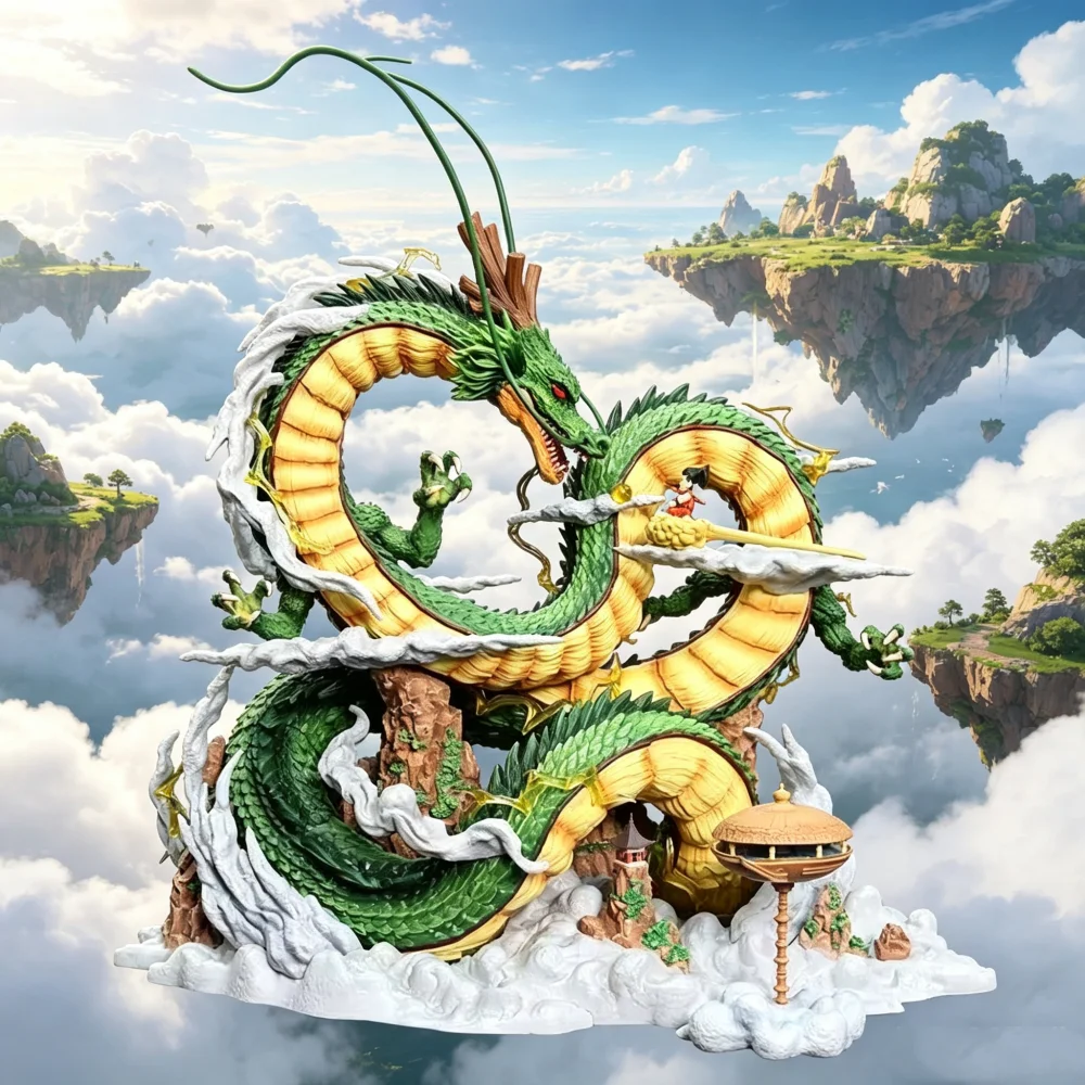 Dragon Ball Z Shenron Figure with Kid Goku Figurine 20.5CM/8.07inch PVC Action Figures Shenlong DBZ Collectible Model Statue Toy
Dragon Ball Z Shenron Figure with Kid Goku Figurine 20.5CM/8.07inch PVC Action Figures Shenlong DBZ Collectible Model Statue Toy