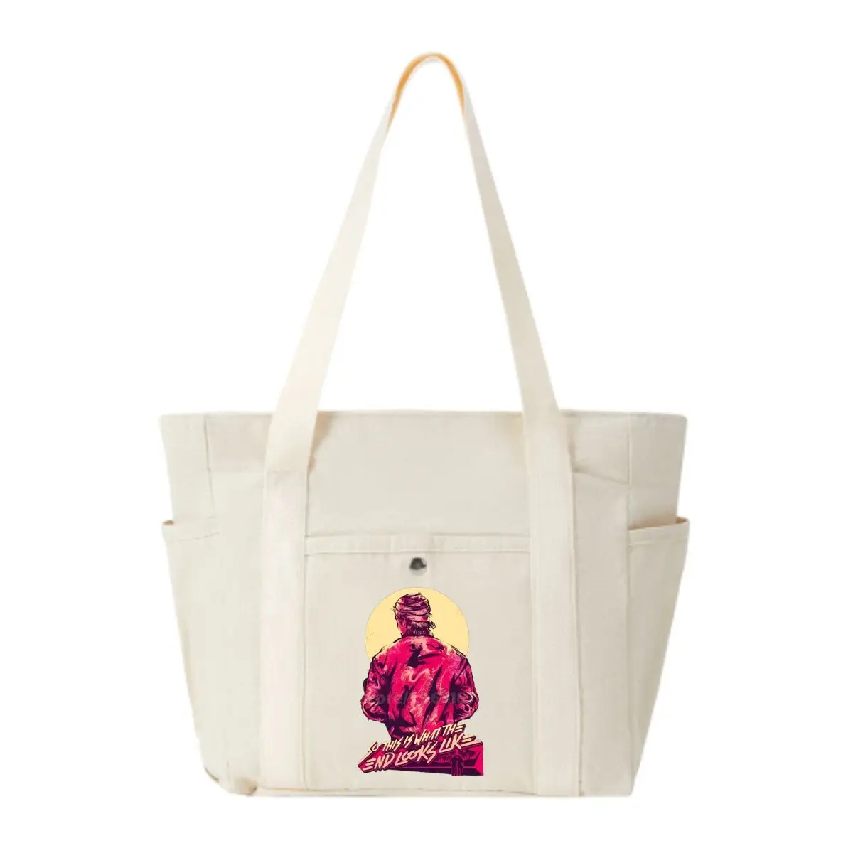 So This Is What The End Looks Like Retro Apocalyptic Design Casual Canvas Tote Women's Basic Vintage Work Commute Bag
So This Is What The End Looks Like Retro Apocalyptic Design Casual Canvas Tote Women's Basic Vintage Work Commute Bag