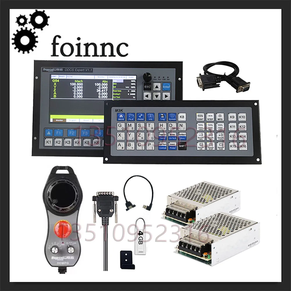 Ddcs Expert Cnc 3/4/5 Axis G Code Milling Machine Atc Control Controller Supports Mpg Handwheel Extension Keyboard 75w24v
Ddcs Expert Cnc 3/4/5 Axis G Code Milling Machine Atc Control Controller Supports Mpg Handwheel Extension Keyboard 75w24v