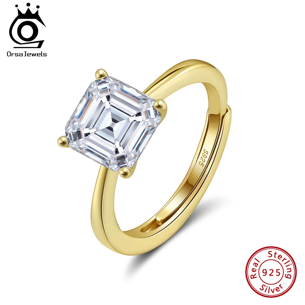 ORSA JEWELS 925 Silver Adjustable Rings For Women Square Shape Wedding Engagement Dainty Cubic Zircon Ring Romantic Gift LZR38
ORSA JEWELS 925 Silver Adjustable Rings For Women Square Shape Wedding Engagement Dainty Cubic Zircon Ring Romantic Gift LZR38