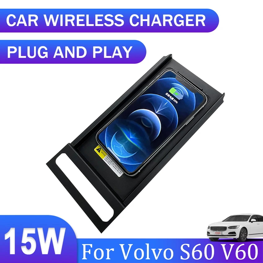 15W Car Wireless Charger For Volvo S60 2015-2019 V60 13-2018 Accessories Interior Special Mobile Phone Fast Charging Plate Panel
15W Car Wireless Charger For Volvo S60 2015-2019 V60 13-2018 Accessories Interior Special Mobile Phone Fast Charging Plate Panel