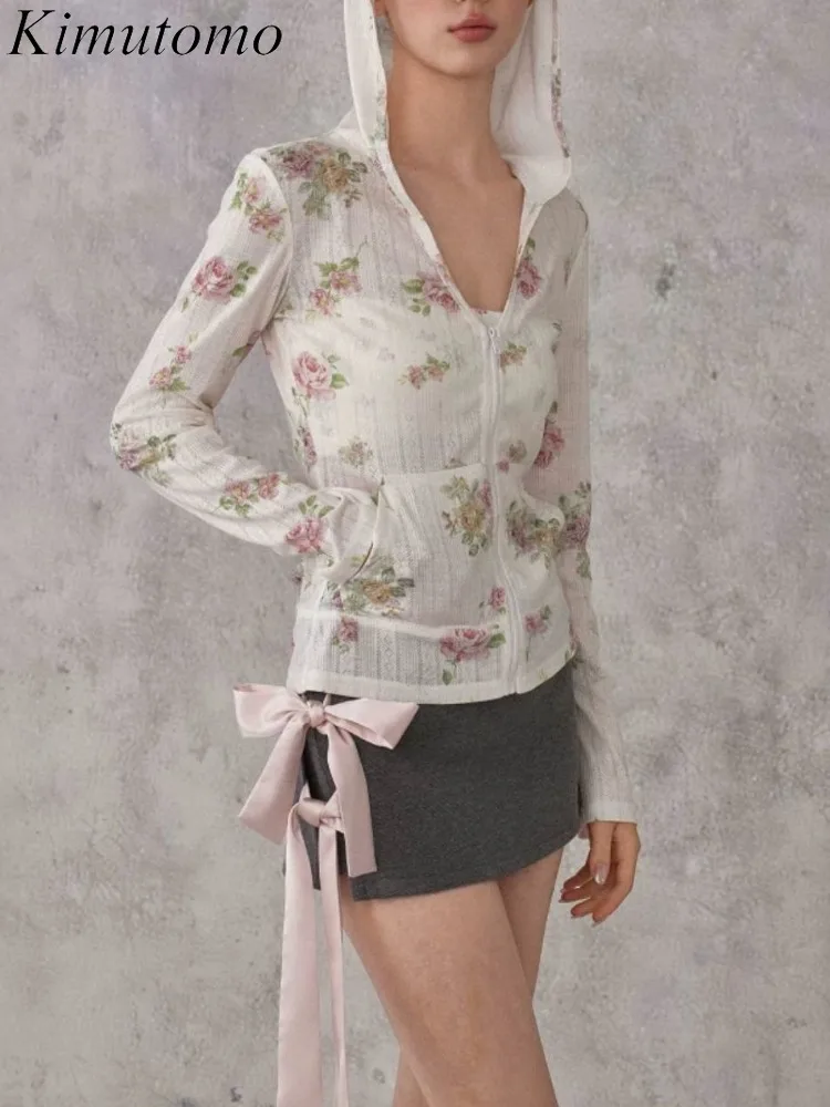 Ezgaga Women Cardigan Thin Floral Printed Hooded Zipper Outwear Y2k Harajuku Fashion Sweet Pockets Jackets Female Tops Casual
Ezgaga Women Cardigan Thin Floral Printed Hooded Zipper Outwear Y2k Harajuku Fashion Sweet Pockets Jackets Female Tops Casual