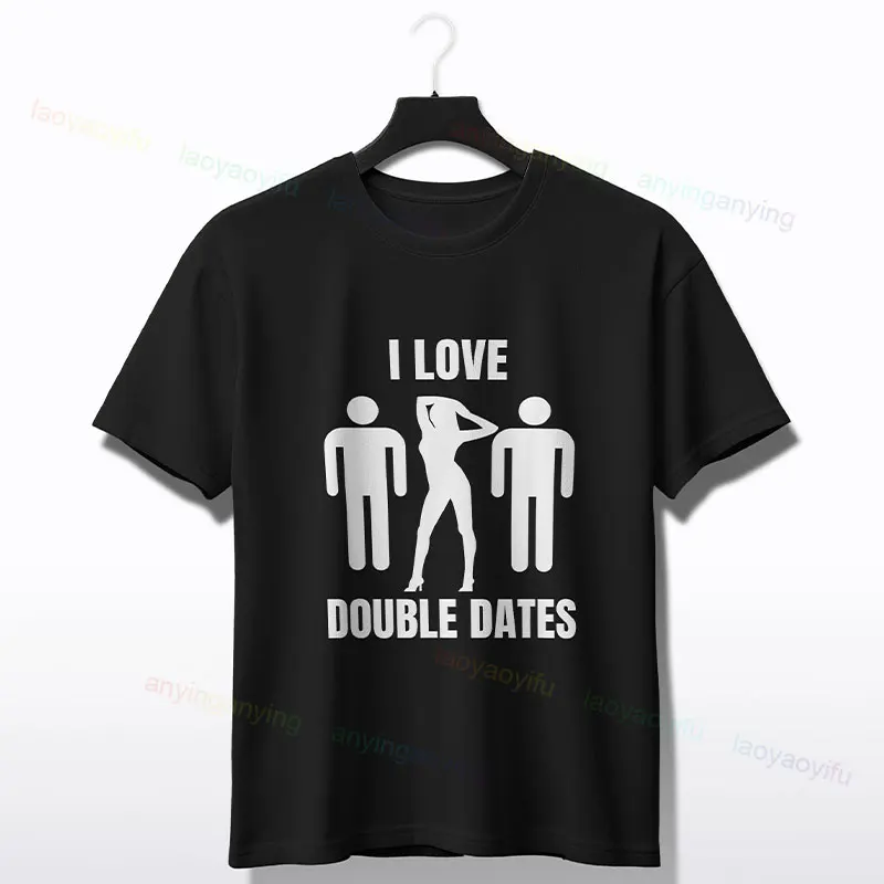 Забавная футболка «I Love Double Dating, Swinginging, горячая жена», повседневная футболка с круглым вырезом и короткими рукавами, юмор для взрослых, футболка
Забавная футболка «I Love Double Dating, Swinginging, горячая жена», повседневная футболка с круглым вырезом и короткими рукавами, юмор для взрослых, футболка