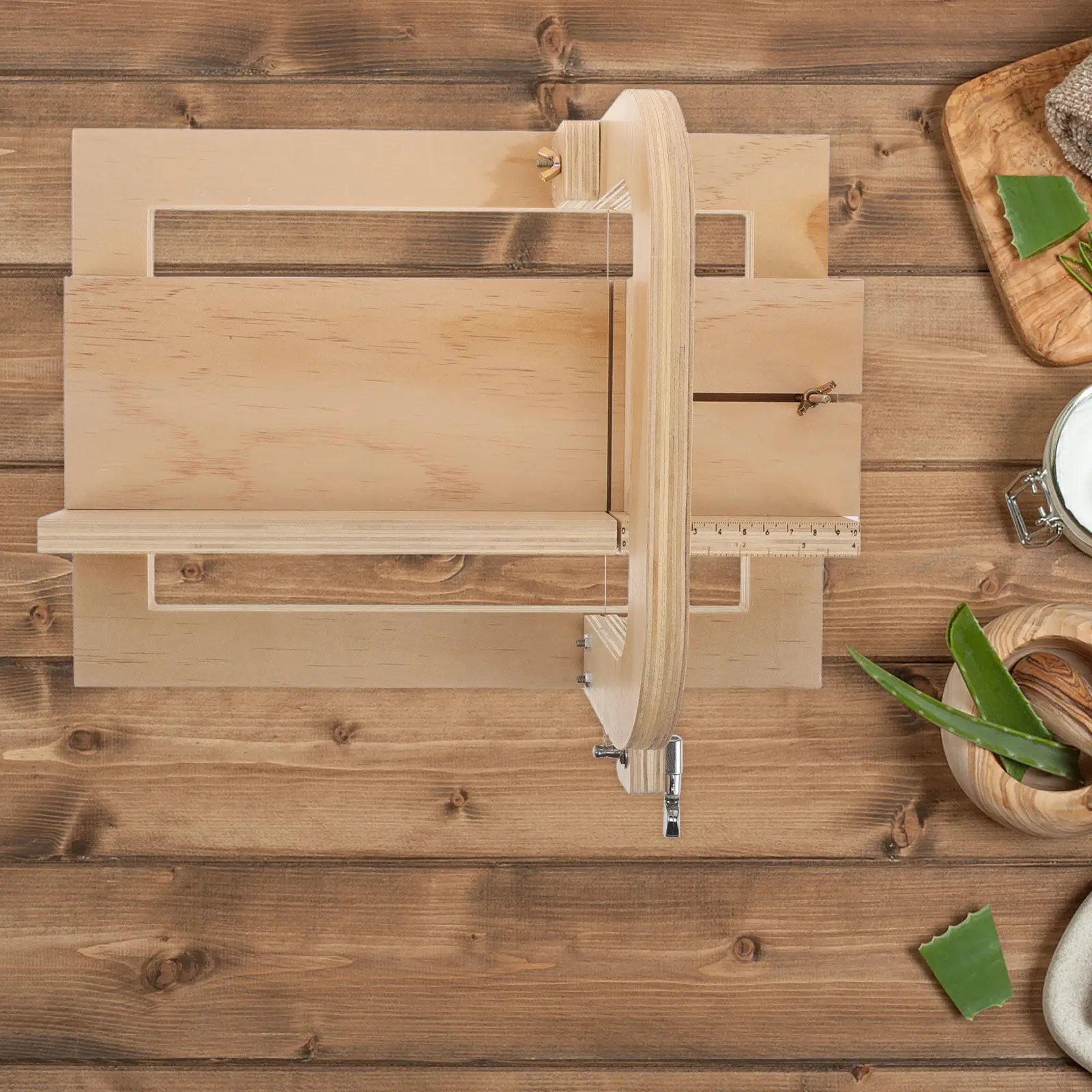 Adjustable Wooden Soap Cutter Metal Wire Slicer Scale for Handmade Bar Soap DIY Cheese Craft Trimming Cutting
Adjustable Wooden Soap Cutter Metal Wire Slicer Scale for Handmade Bar Soap DIY Cheese Craft Trimming Cutting