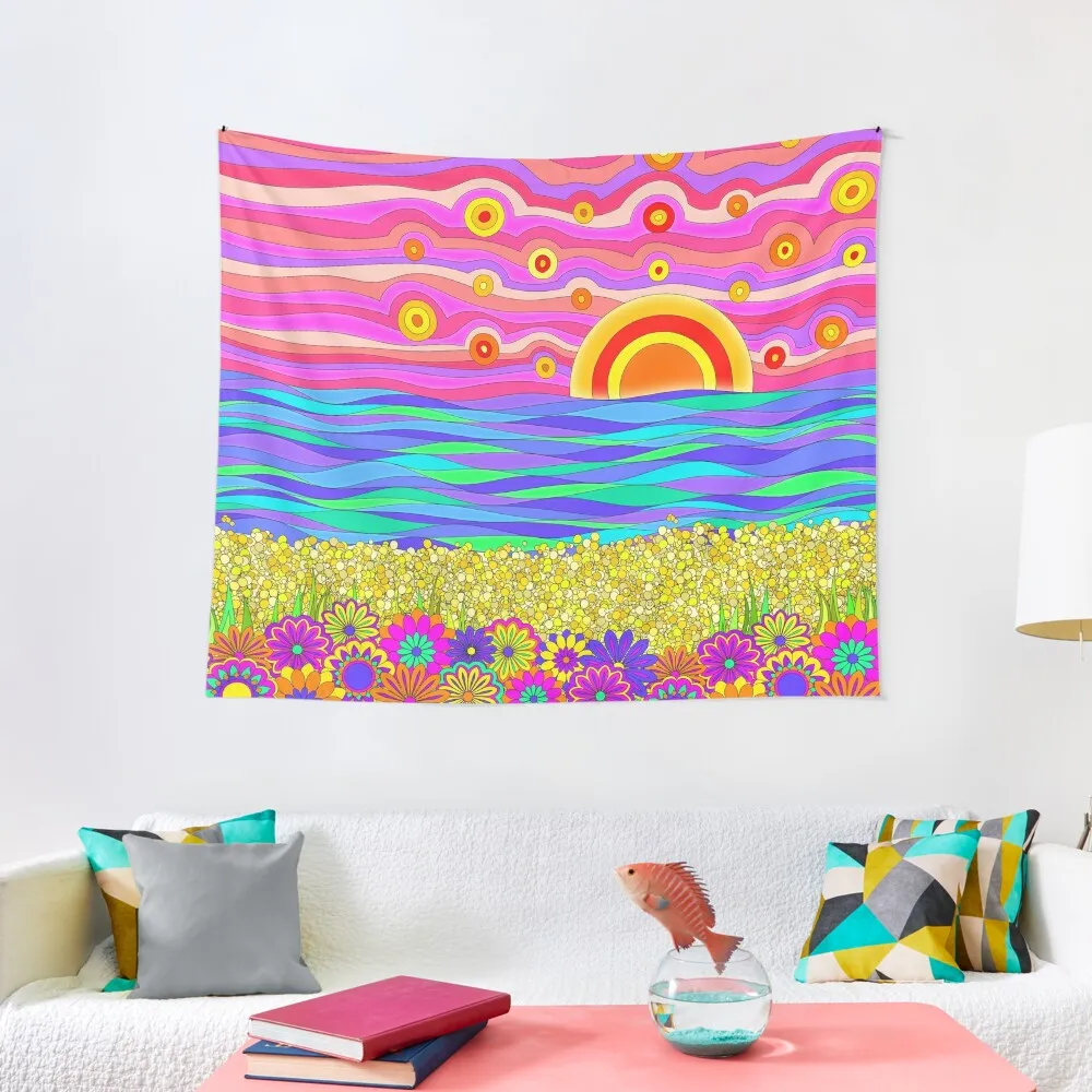 Sixties Psychedelic Sunset Seascape Tapestry Room Decore Aesthetic House Decor Tapestry
Sixties Psychedelic Sunset Seascape Tapestry Room Decore Aesthetic House Decor Tapestry