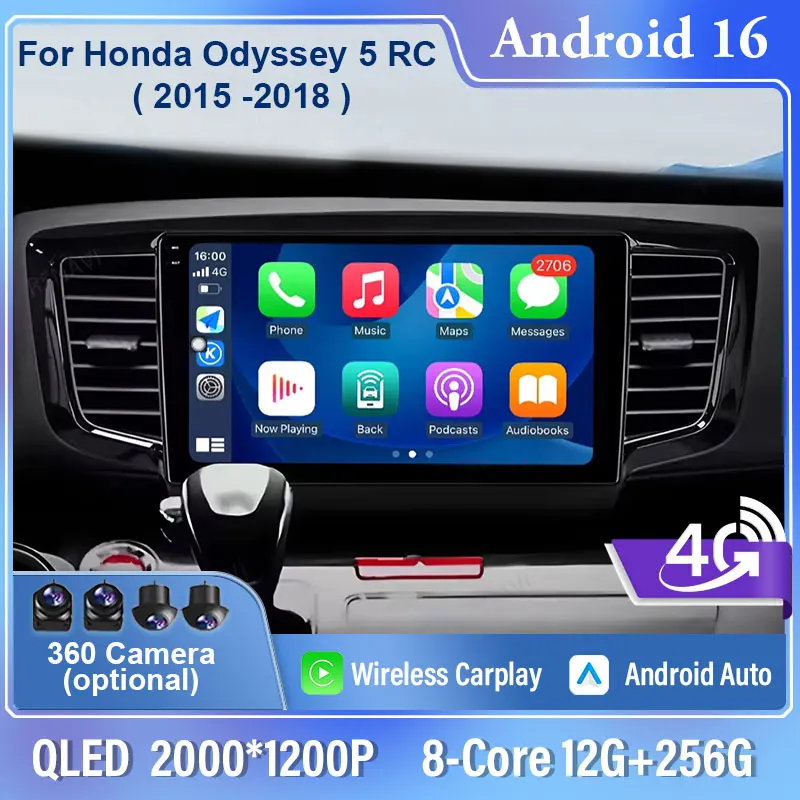 Android 16 Car Radio For Honda Odyssey 5 RC 2015 -2018 Carplay Auto 4G WIFI Backup Camera Carplay Multimedia Central Head Unit
Android 16 Car Radio For Honda Odyssey 5 RC 2015 -2018 Carplay Auto 4G WIFI Backup Camera Carplay Multimedia Central Head Unit