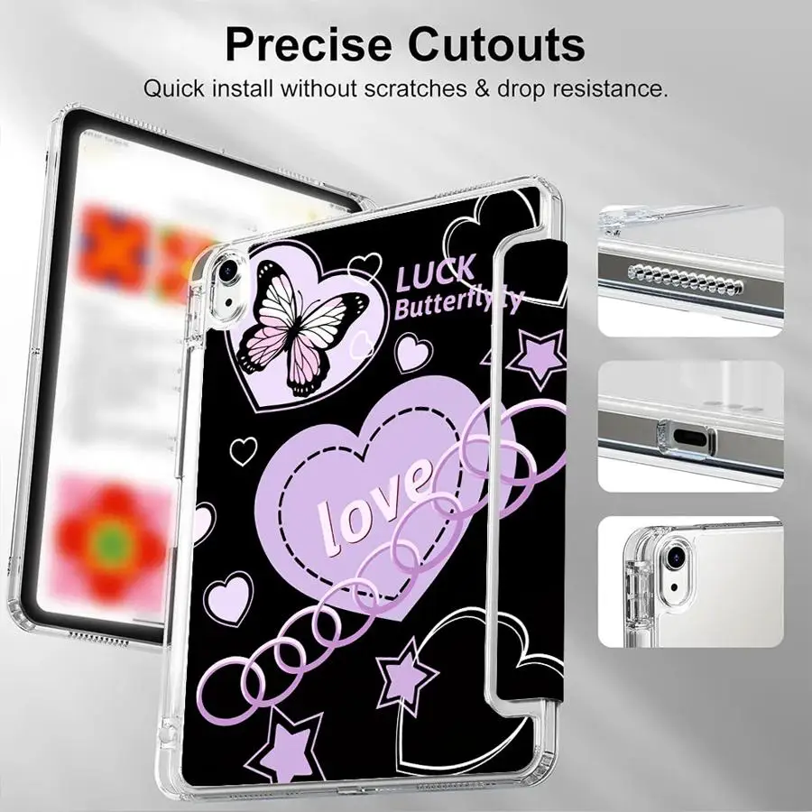 Tablet Case For iPad Mini 6 7 11th 10th 9th 8th 7th 12.9inch Pro 2025 Air 4 5 M3 M2 M4 11inch Holder Cover Y-Fold Love Butterfly
Tablet Case For iPad Mini 6 7 11th 10th 9th 8th 7th 12.9inch Pro 2025 Air 4 5 M3 M2 M4 11inch Holder Cover Y-Fold Love Butterfly