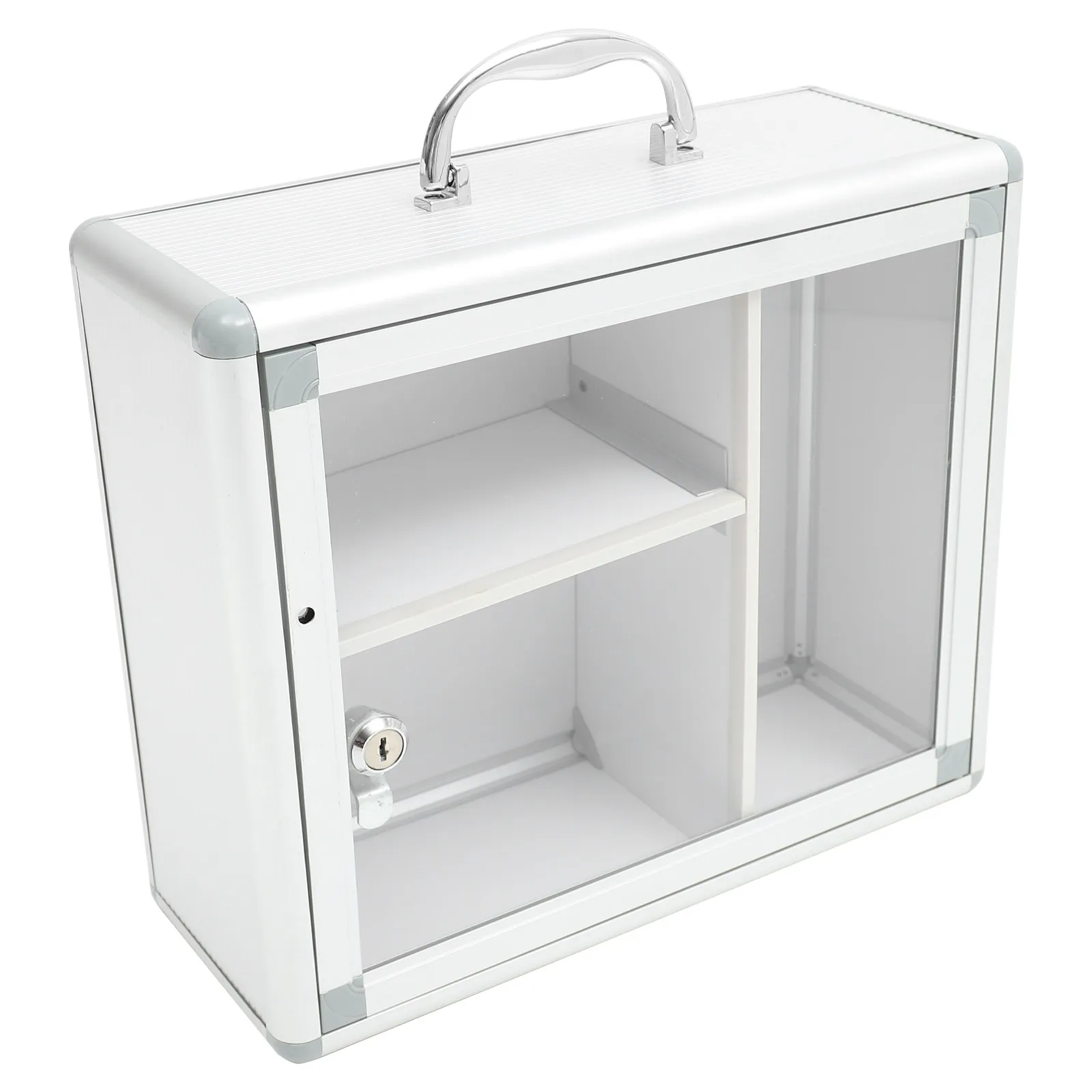 Portable Wall-Mounted Medicine Box Aluminum Alloy Lockable Storage Container for Home Office Car First Aid Kit Storage
Portable Wall-Mounted Medicine Box Aluminum Alloy Lockable Storage Container for Home Office Car First Aid Kit Storage