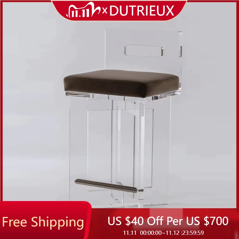 Transoiparent Acrylic Bar Stools Modern Design Party Ultralight Single Bar Chairs Island Unique Fashion Muebles Trendy Furniture
Transoiparent Acrylic Bar Stools Modern Design Party Ultralight Single Bar Chairs Island Unique Fashion Muebles Trendy Furniture