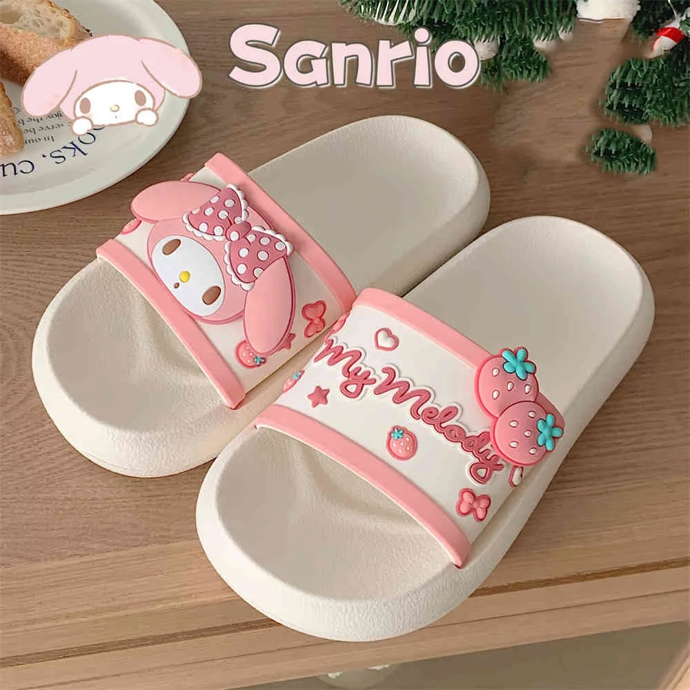 Kawaii Sanrio My Melody Flip-Flops Summer Stepping Shit Feeling Non-slip Thick Bottom Teenage Girls Outside Wear Sandals Drags 
Kawaii Sanrio My Melody Flip-Flops Summer Stepping Shit Feeling Non-slip Thick Bottom Teenage Girls Outside Wear Sandals Drags