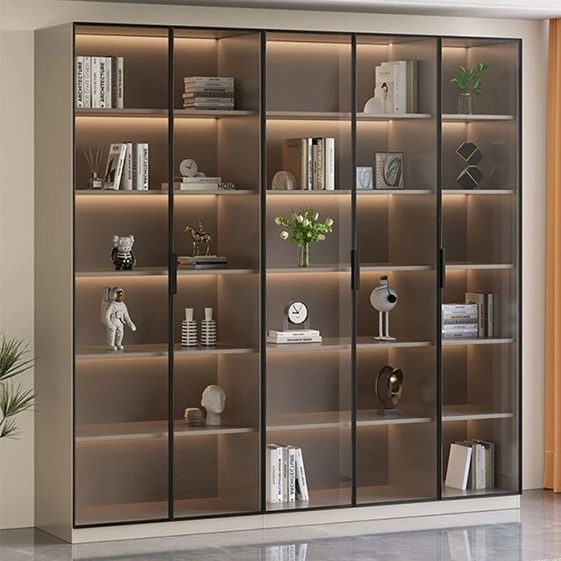 New Chinese bookcase Light luxury high-end wine cabinet with glass door Figure display cabinet Whole wall bookshelf
New Chinese bookcase Light luxury high-end wine cabinet with glass door Figure display cabinet Whole wall bookshelf