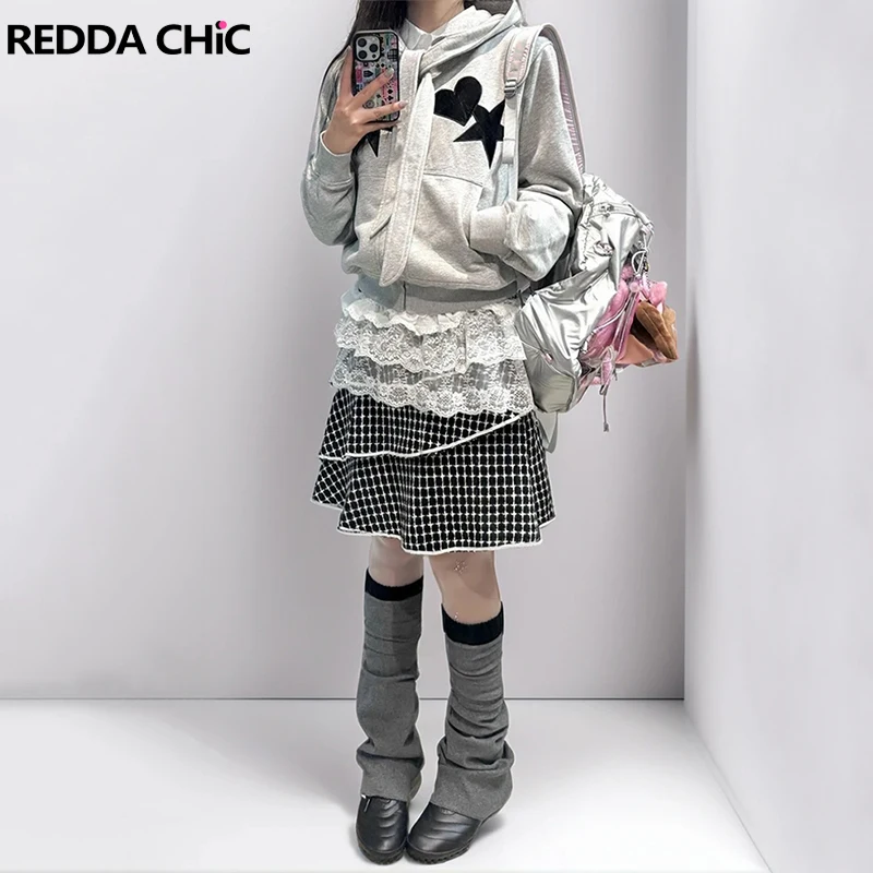 REDDACHiC милая длинная юбка до колена с лентой, цветной блок, черно-белая клетчатая юбка в клетку с эластичной резинкой на талии и рюшами, корейская женская винтажная одежда
REDDACHiC милая длинная юбка до колена с лентой, цветной блок, черно-белая клетчатая юбка в клетку с эластичной резинкой на талии и рюшами, корейская женская винтажная одежда