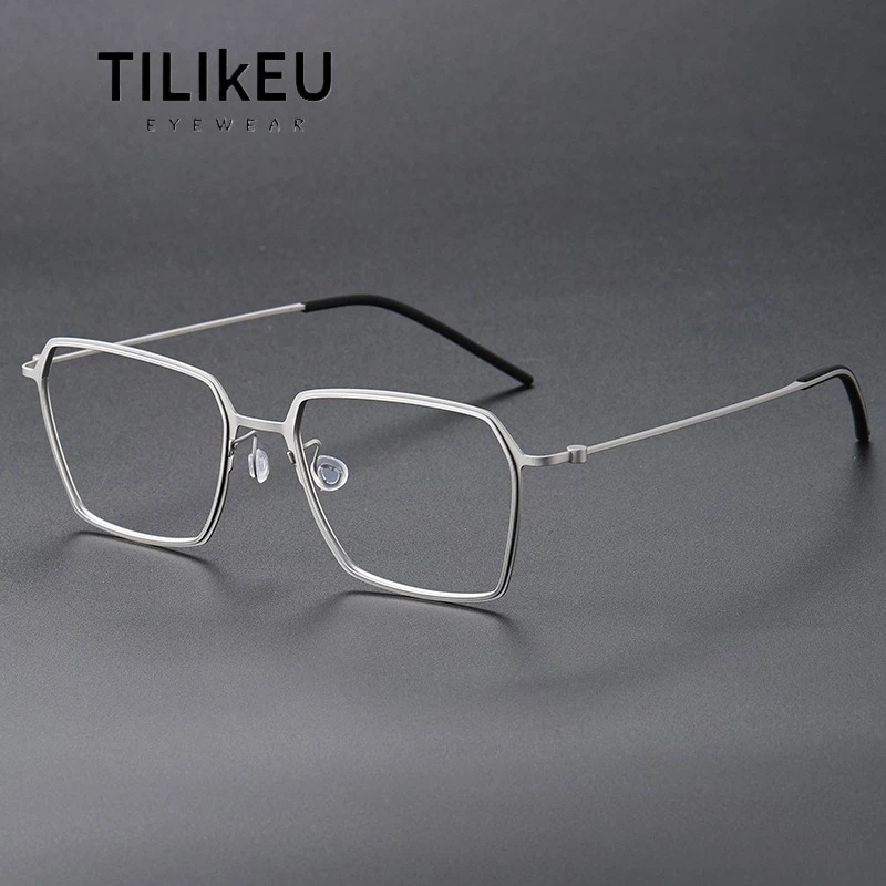 Denmark Screwless Narrow Square Designer Pure Titanium Eyeglasses Frame Trend Men Women Retro Thin Rim LightWeight Glasses Gafas
Denmark Screwless Narrow Square Designer Pure Titanium Eyeglasses Frame Trend Men Women Retro Thin Rim LightWeight Glasses Gafas