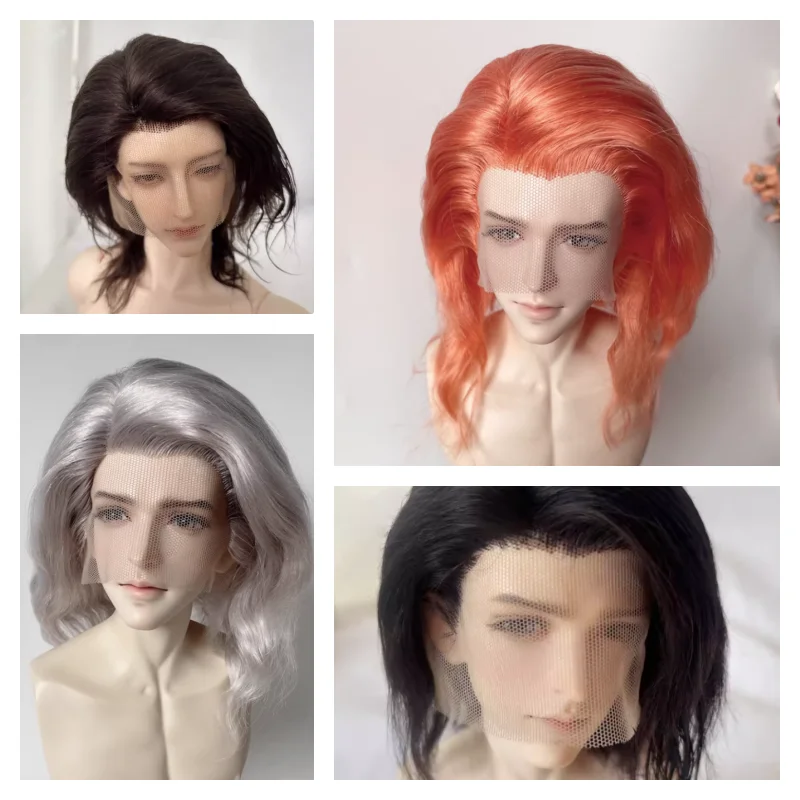 BJD Wigs Short Hair for 1/3 1/4 Dolls SD MSD MDD Mohair Wigs Doll Hair Orange Black Darkbrown Hair
BJD Wigs Short Hair for 1/3 1/4 Dolls SD MSD MDD Mohair Wigs Doll Hair Orange Black Darkbrown Hair