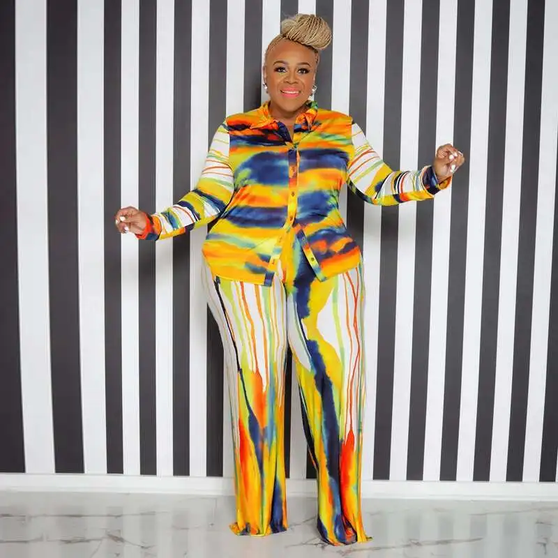 My1013 Plus Size Women's New Fashionable Printed Long Sleeved Shirt Top Casual Pants Set
My1013 Plus Size Women's New Fashionable Printed Long Sleeved Shirt Top Casual Pants Set
