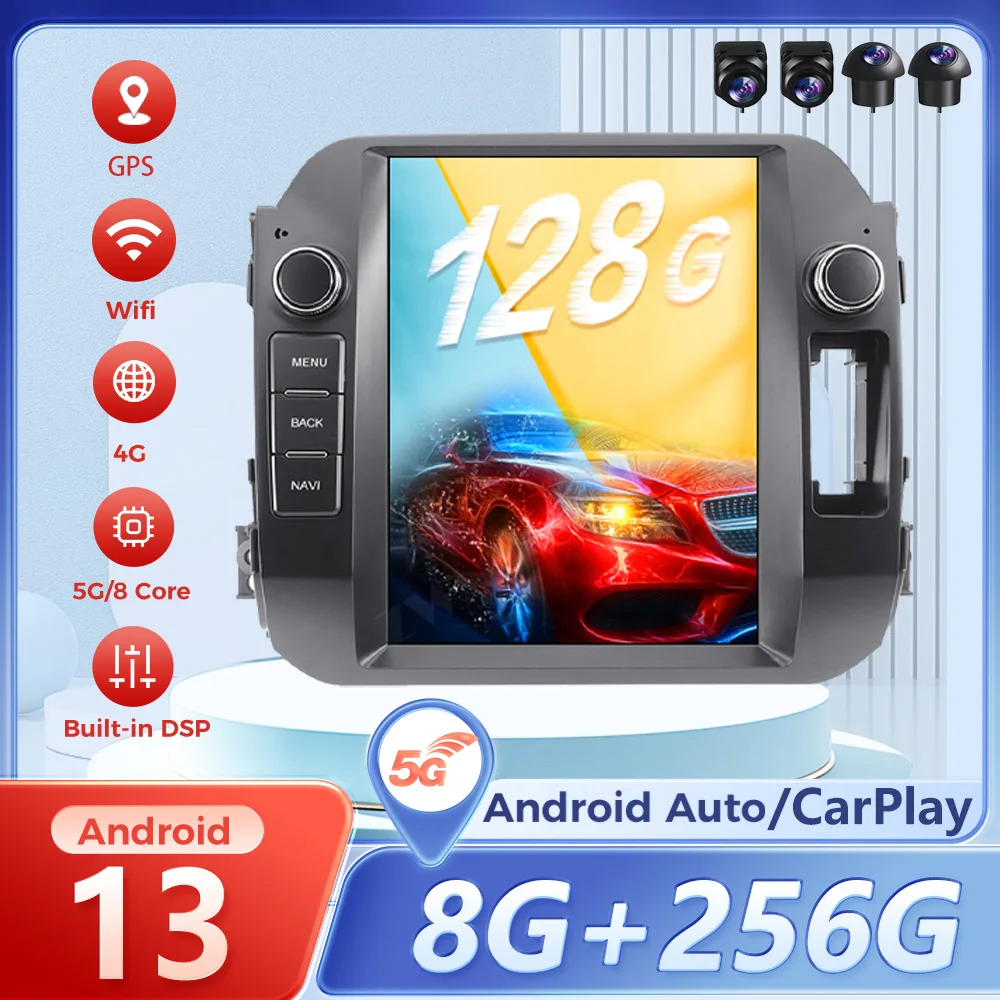 Автомобильный радиоприемник Carplay с экраном 10,4 дюйма, Android 13,0, GPS для Kia Sportage 2016-2018, автомобильная стереосистема, GPS, мультимедийный плеер, головное устройство
Автомобильный радиоприемник Carplay с экраном 10,4 дюйма, Android 13,0, GPS для Kia Sportage 2016-2018, автомобильная стереосистема, GPS, мультимедийный плеер, головное устройство