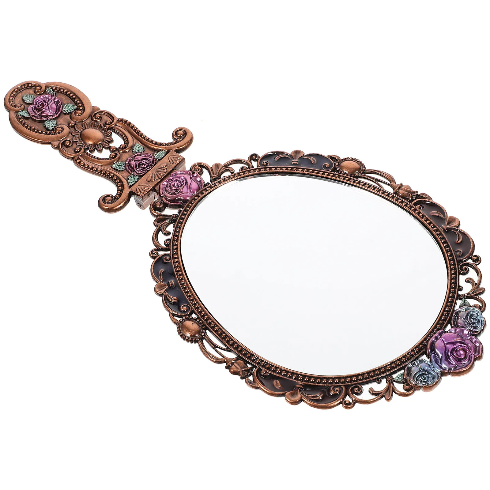 Vintage Handheld Makeup Mirror Portable Foldable Travel Mirror for Women Retro Chic Design Hand Mirrors with Handle
Vintage Handheld Makeup Mirror Portable Foldable Travel Mirror for Women Retro Chic Design Hand Mirrors with Handle
