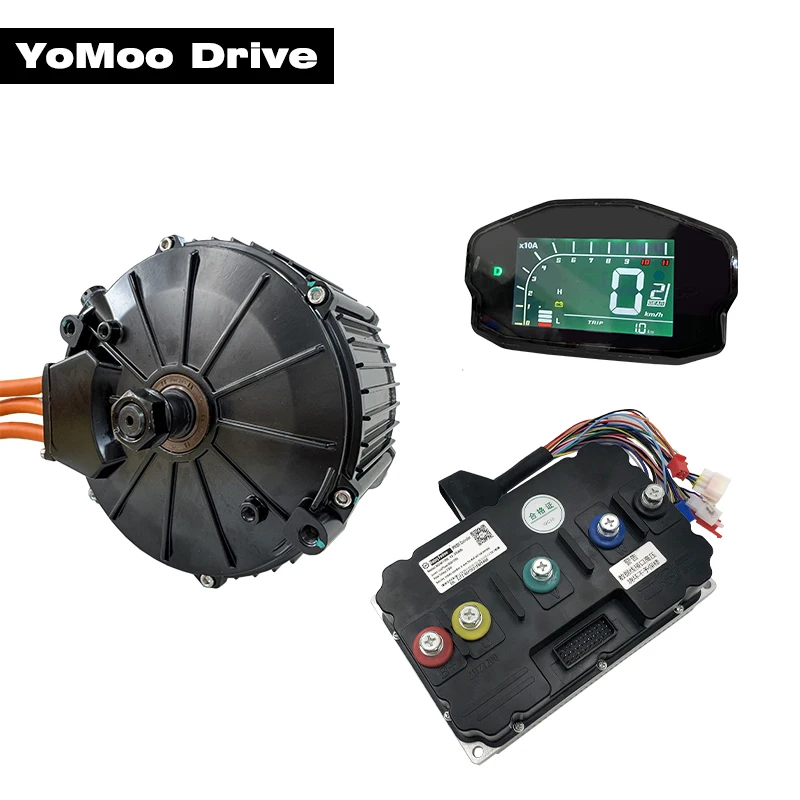 QS165 10KW 48V-96V 6300RPM 50H PMSM Mid Drive Motor With Fardriver ND721200 Controller, DKD Display For E-Motorcycle Moped 
QS165 10KW 48V-96V 6300RPM 50H PMSM Mid Drive Motor With Fardriver ND721200 Controller, DKD Display For E-Motorcycle Moped