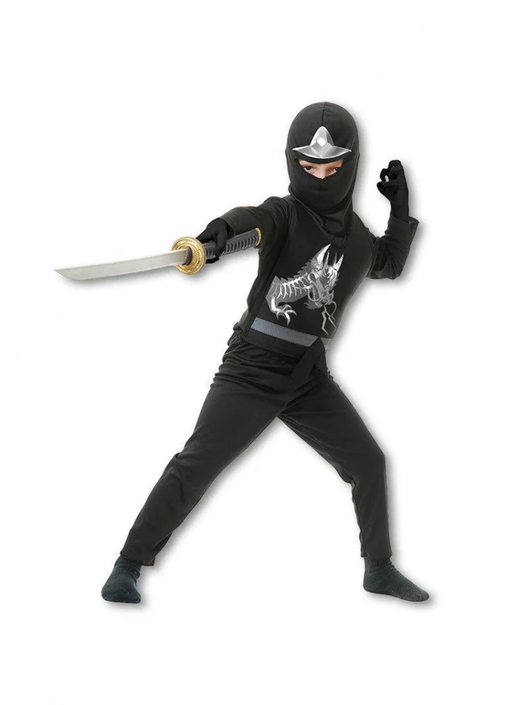 Halloween Children's Black Dragon Ninja Role-playing Costume Set Cosplay Clothing Suitable for Ages 17 And below Made in China
Halloween Children's Black Dragon Ninja Role-playing Costume Set Cosplay Clothing Suitable for Ages 17 And below Made in China
