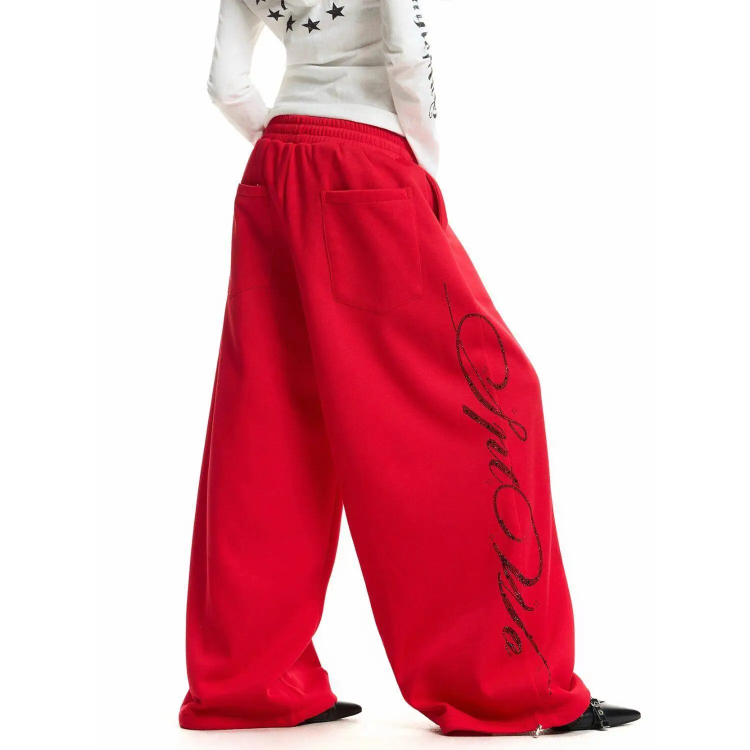 Casual Wide Leg Pants Women's Style Cross-Border Street Trend Letter Embroidery Spring Summer Loose Fit Trousers
Casual Wide Leg Pants Women's Style Cross-Border Street Trend Letter Embroidery Spring Summer Loose Fit Trousers