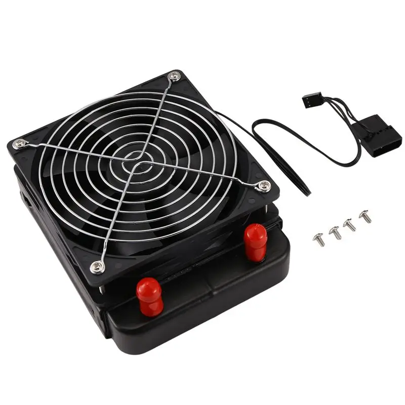 ABDW-120Mm 10 Pipe Water Cooling CPU Cooler Row Heat Exchanger Radiator With Fan For PC Computer LED Water Cooling System