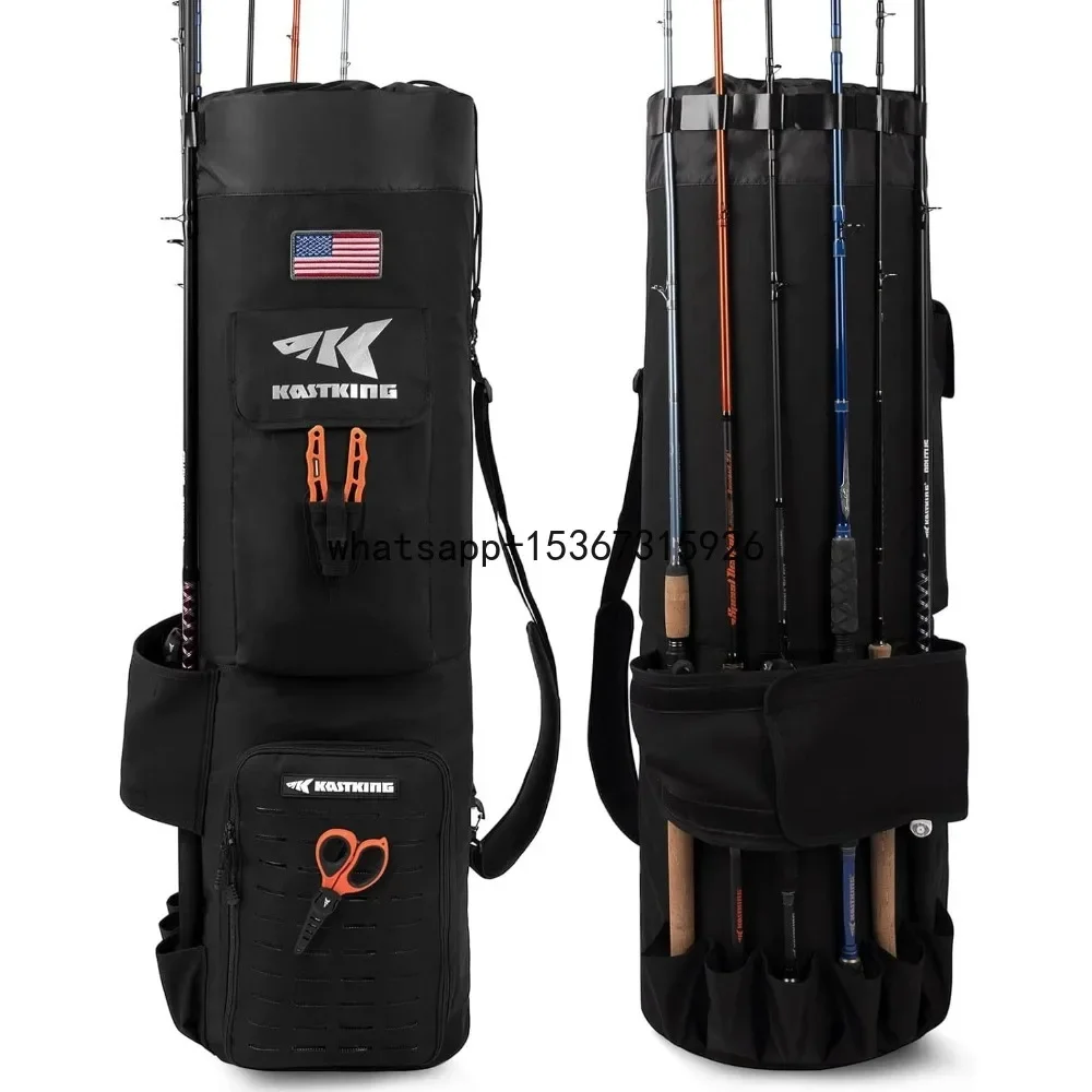 Karryall Fishing Rod Bag,81L Large Storage Water-resistant Rod Case Holds 6 Rods & Reels,Foldable Fishing Bag Accommodate
Karryall Fishing Rod Bag,81L Large Storage Water-resistant Rod Case Holds 6 Rods & Reels,Foldable Fishing Bag Accommodate