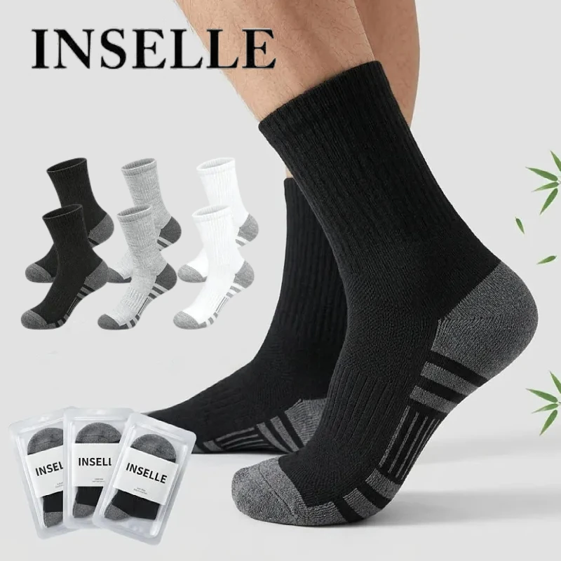 Men's mid tube sports socks are odor resistant, sweat absorbing, breathable, shock-absorbing, wear-resistant, running, basketbal
Men's mid tube sports socks are odor resistant, sweat absorbing, breathable, shock-absorbing, wear-resistant, running, basketbal