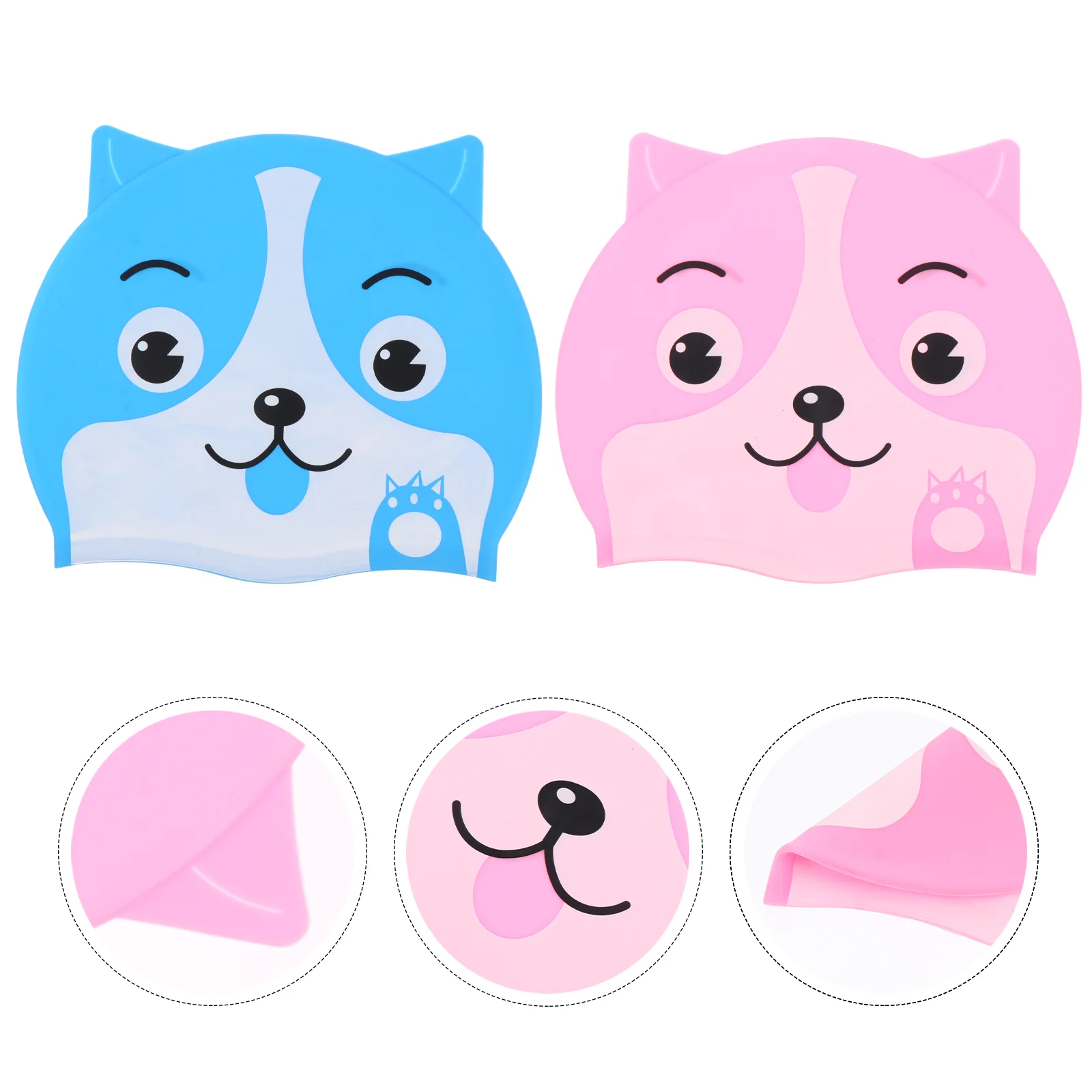2 Pcs Silicone Swimming Cap Kid Bathing Hat Cartoon Braid Children Silica Gel Hats
2 Pcs Silicone Swimming Cap Kid Bathing Hat Cartoon Braid Children Silica Gel Hats
