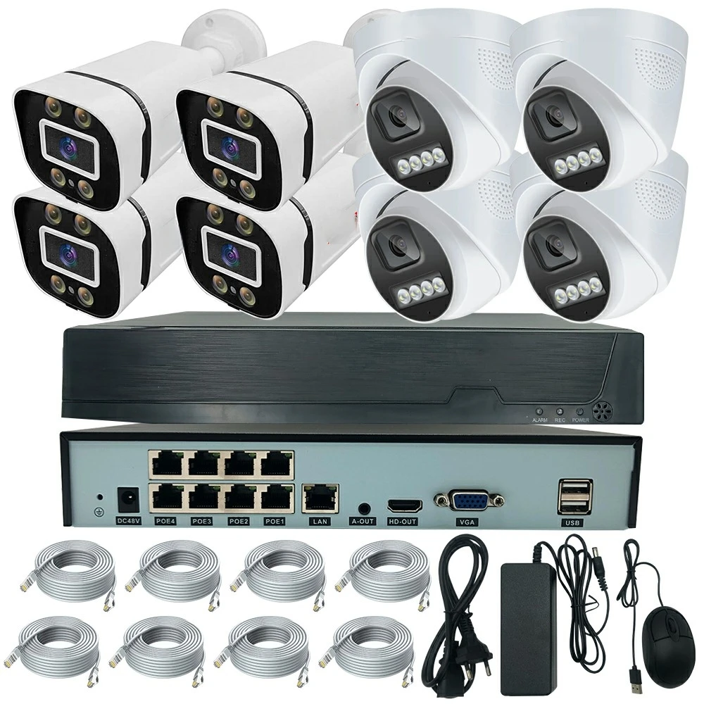 8MP Security Camera System Outdoor with Human Detection Two Way Audio 8CH POE IP Camera Kit P2P Free Remote Access
8MP Security Camera System Outdoor with Human Detection Two Way Audio 8CH POE IP Camera Kit P2P Free Remote Access