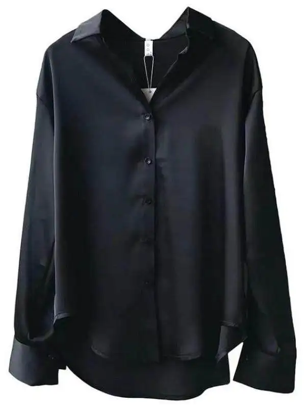 Белая женская рубашка с длинным рукавом из тонкого полиэстера для офиса, весна-лето, стильный дизайн
Белая женская рубашка с длинным рукавом из тонкого полиэстера для офиса, весна-лето, стильный дизайн