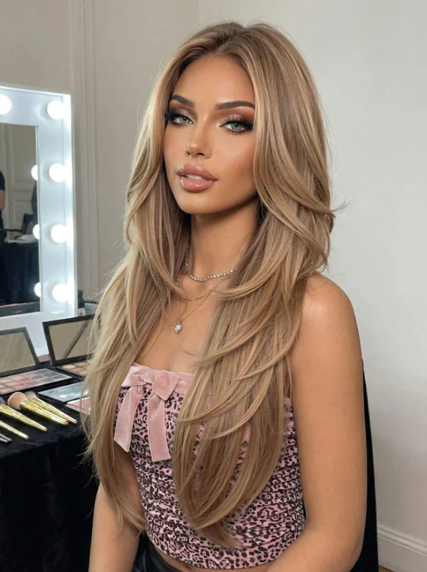 Long Blonde Brown Ombre Wig for Women Heat Resistant Synthetic Natural Straight Hair Wig for Daily Party Cosplay Use
Long Blonde Brown Ombre Wig for Women Heat Resistant Synthetic Natural Straight Hair Wig for Daily Party Cosplay Use