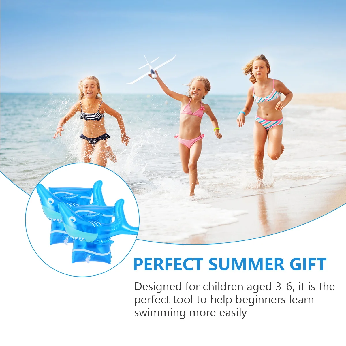 Buoyant Sleeves Swimming Arm Bands for Kids PVC Inflatable Water Floats Lightweight Pool Beach Float Swimming
Buoyant Sleeves Swimming Arm Bands for Kids PVC Inflatable Water Floats Lightweight Pool Beach Float Swimming