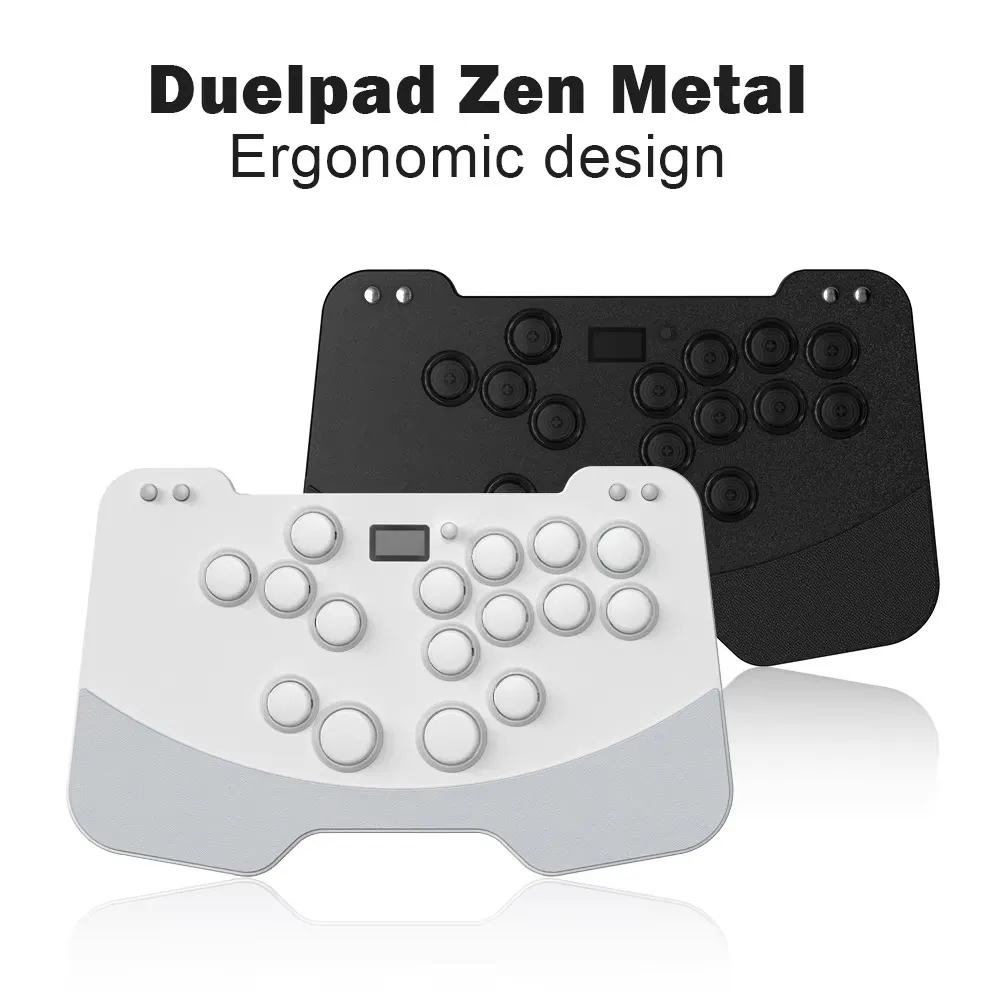Duelpad Zen16 Metal Game Keyboard For PC/PS4 Hitbox Controller Stickless Arcade Stick With Meun UI Function For Switch