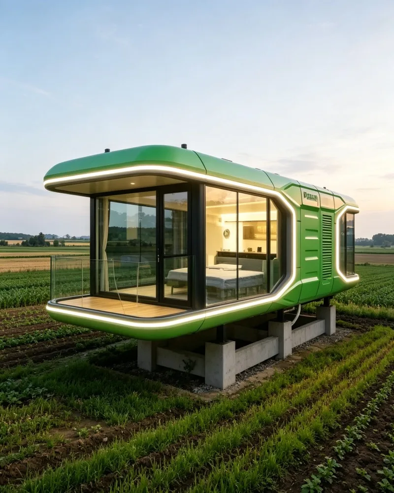 Custom Space Capsule Modular Prefab Tiny Home 40FT 2 Bedroom Steel Portable Mobile Office Studio Garden Living Certified Factory
Custom Space Capsule Modular Prefab Tiny Home 40FT 2 Bedroom Steel Portable Mobile Office Studio Garden Living Certified Factory