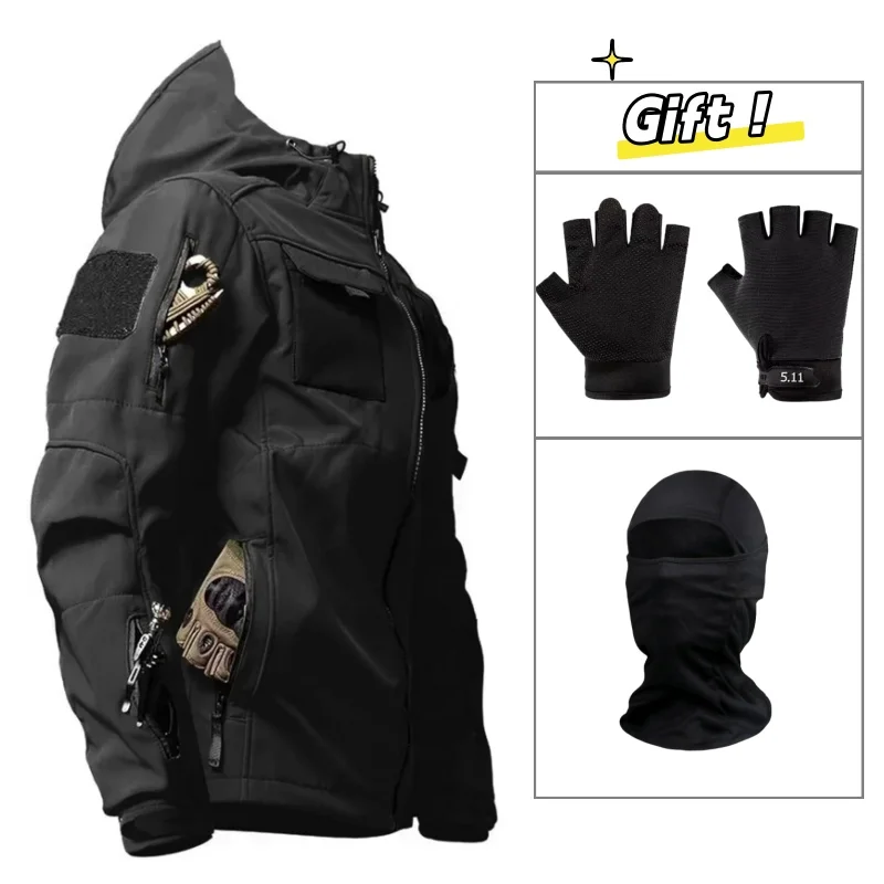 Men's Tactical Soft Shell Jacket Lightweight Water-Resistant Spring Fall Windbreaker Zip Up Hooded Coat with Pockets Mens Jacket
Men's Tactical Soft Shell Jacket Lightweight Water-Resistant Spring Fall Windbreaker Zip Up Hooded Coat with Pockets Mens Jacket