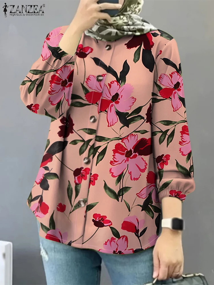 Spring Bohemain Floral Printed Blouses ZANZEA Women Spring O Neck Long Sleeve Muslim Tops Casual Shirts Kaftan Islamic Blusas
Spring Bohemain Floral Printed Blouses ZANZEA Women Spring O Neck Long Sleeve Muslim Tops Casual Shirts Kaftan Islamic Blusas