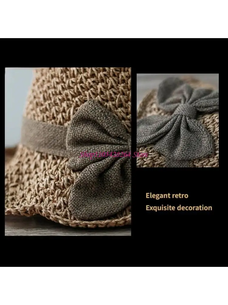 Straw Bonnet Hat With Bowknot Tie For Teens Girls Women Soft Sun Perfect For Beach And Park Activity
Straw Bonnet Hat With Bowknot Tie For Teens Girls Women Soft Sun Perfect For Beach And Park Activity