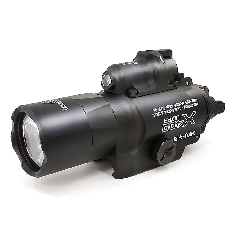 SOTAC-GEAR SF X400 Series X400U Weapon Light Tactical Hunting Flashlight With Red Laser Sight 20mm Picatinny Weaver Rail Mount
SOTAC-GEAR SF X400 Series X400U Weapon Light Tactical Hunting Flashlight With Red Laser Sight 20mm Picatinny Weaver Rail Mount